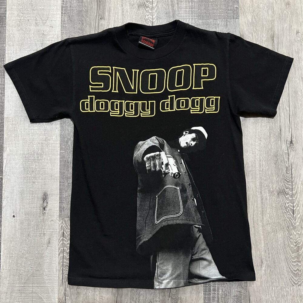 VTG Snoop Dogg T Shirt 2005 Death Row Records Black Hip Hop Rap Tee Y2K Sz Small